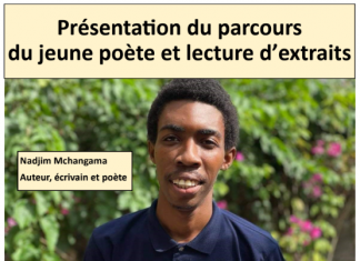 CUFR : l’écrivain poète mahorais Nadjim Mchangama présente son premier recueil de poèmes ce vendredi 7 octobre
