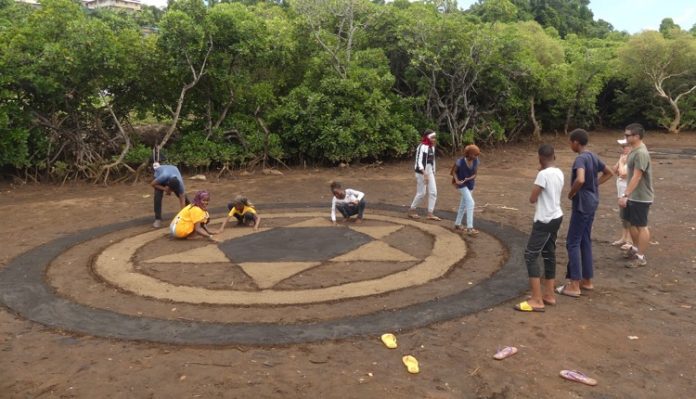 Land art, Passamainty, Mayotte