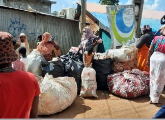 Réussite de l’opération de troc déchets contre produits d’hygiène en zones inaccessibles LVD Environnement, Mayotte, Aloalo, ARS, ADEME