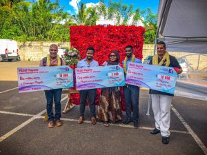 Remise des chèques participatifs aux projets de 3 structures locales mahoraises