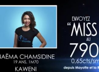Une partie de la Bretagne derrière une candidate à l'élection de Miss Mayotte 2017