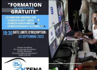 Lancement du centre de formation à l’audiovisuel 2NZENA Academy Audiovisuel, Mayotte