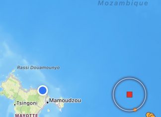 Séisme de Magnitude 4,1 ce jeudi vers 11h Volcan, Mayotte, séisme
