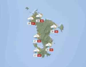 Météo, carte, prévisions, janvier 2024