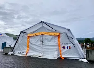 Tente, Longoni, sécurité civile, base