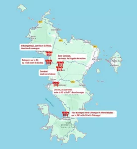 Barrages, Mayotte, cartographie 